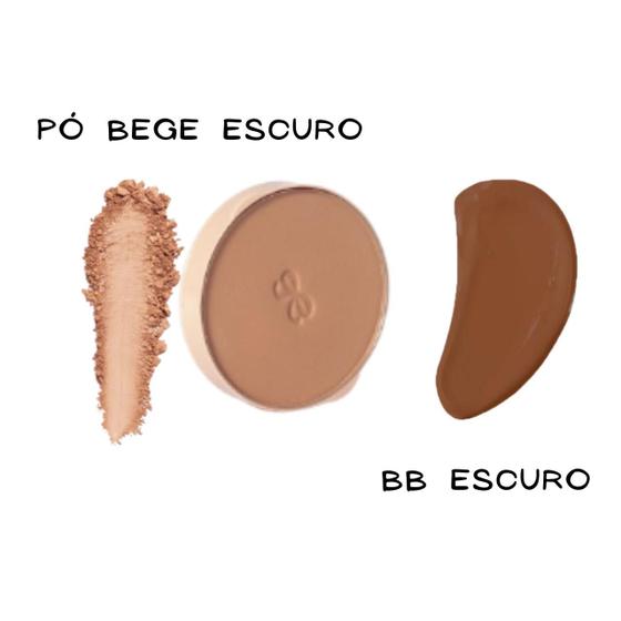 Imagem de Bb Cream 30g  + Pó Facial Refil + Estojo FPS44 11g Latika