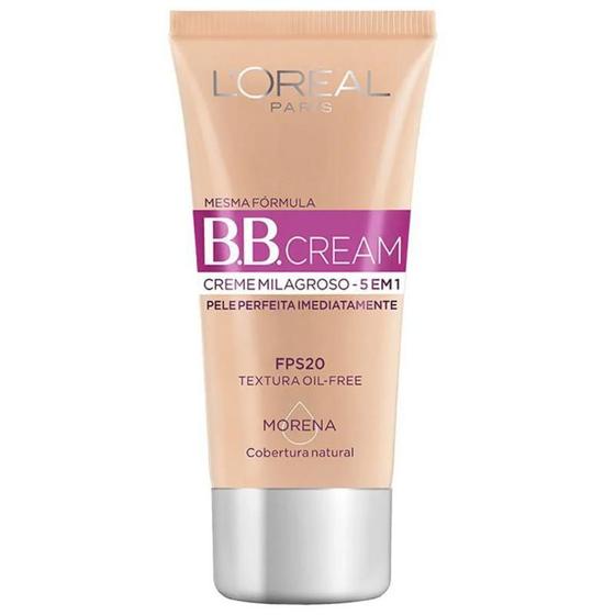 Imagem de Bb cream base 5 em 1 morena fps20 30ml