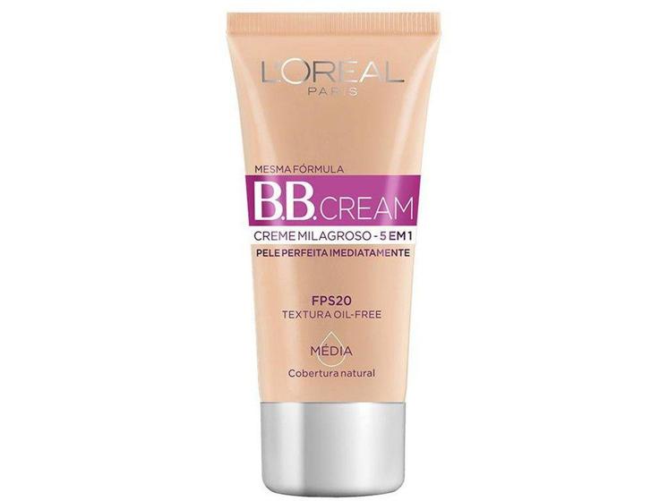 Imagem de BB Cream L'Oréal Médio FPS 20 5 em 1 - 30ml