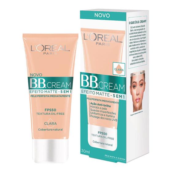 Imagem de Bb Loreal Cream Efeito Matte Fps50 30ml Clara