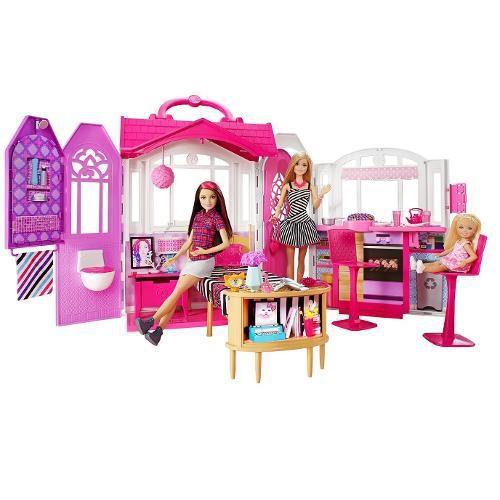 Bb real casa portatil boneca mattel Barbie Casinha de Boneca Magazine Luiza