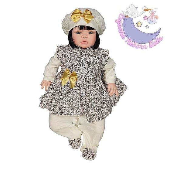 Imagem de Bb Reborn Boneca Newborn Morena Kawaii Completa 23 Acessório