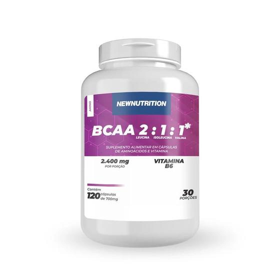 Imagem de BCAA 2:1:1 120 Caps 2400MG New Nutrition