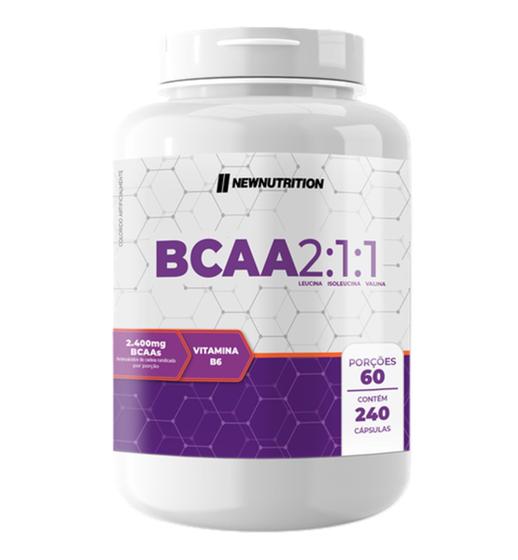 Imagem de BCAA 2:1:1 2400mg NewNutrition 240 Cápsulas