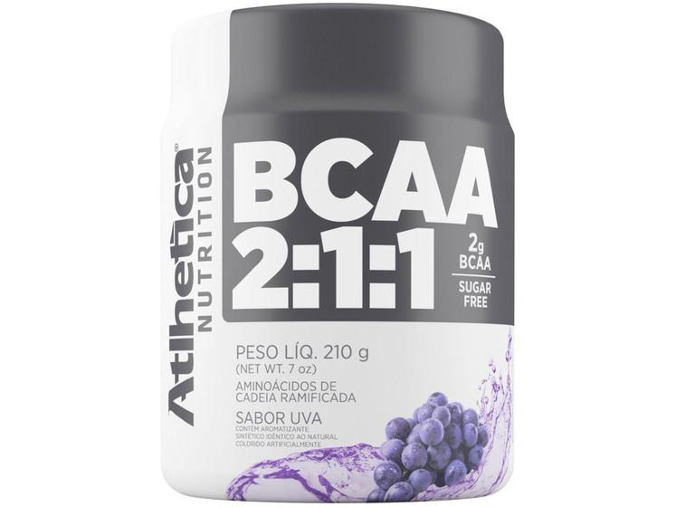 Imagem de BCAA 2:1:1 Atlhetica Nutrition em Pó 210g - Uva