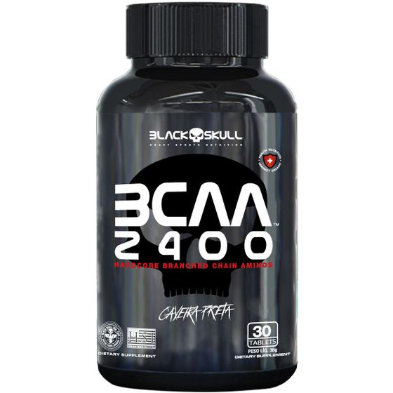BCAA 2400 Pote 30 Tablets - Black Skull Menor preço em BCAA 2400 Pote 30 Tablets - Black Skull