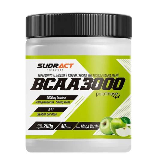 Imagem de BCAA 3000 - 200g Maçã Verde - Sudract Nutrition