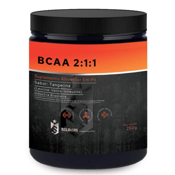 Imagem de BCAA Em Pó 250g - Tangerina - Importado - Sodiers Nutrition