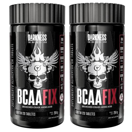 Imagem de Bcaa Fix 120 Caps Ultra Concentrado Integral Kit 2 Potes