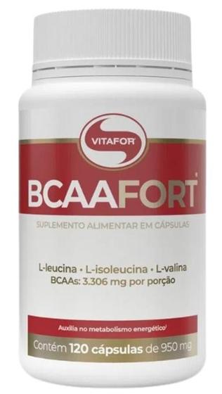 Imagem de Bcaa Fort 950Mg Vitafor 120 Cápsulas