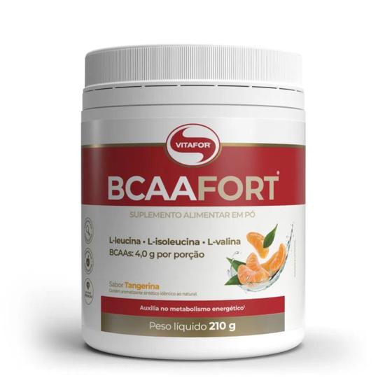 Imagem de BCAA Fort Vitafor L-leucina L-valina L-isoleucina 210g