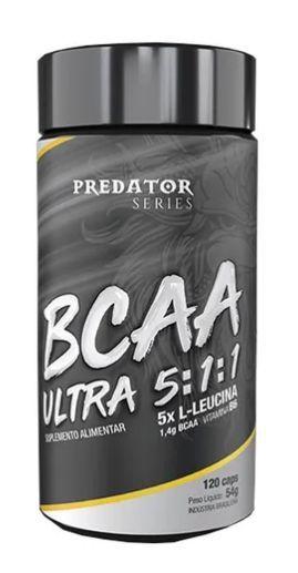 Imagem de Bcaa predator ultra 5:1:1 vitamina b6 120 cápsulas - nutrata
