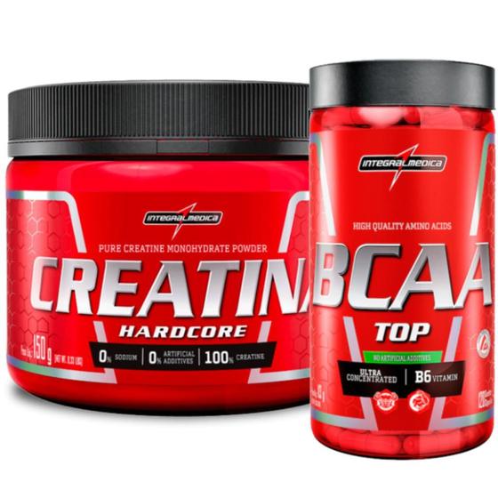 Imagem de Bcaa Top 120 Caps + Creatina Pura 150g Integralmedica