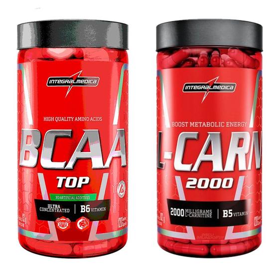 Imagem de Bcaa Top 120 Caps + L-Carnitina 120 Caps IntegralMedica