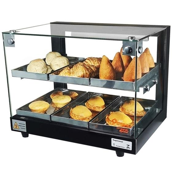 BD6 - Estufa Beta para salgados 6 bandejas Dupla Preto - 220V - Omega Menor preço em BD6 - Estufa Beta para salgados 6 bandejas Dupla Preto - 220V - Omega