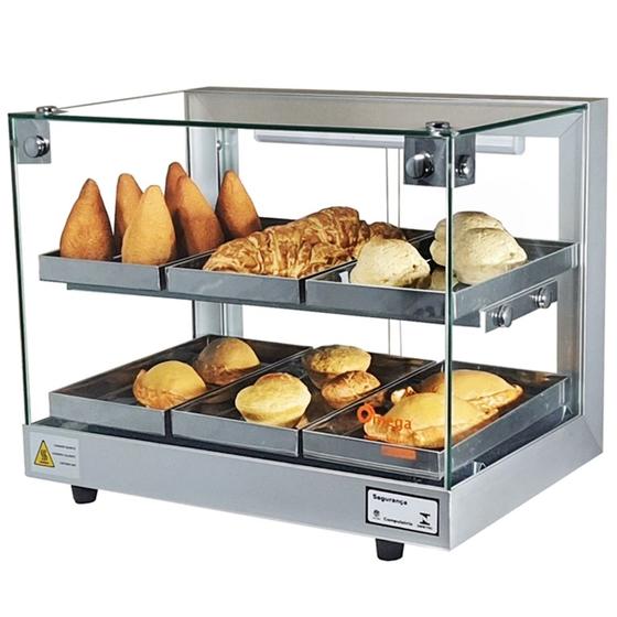 Imagem de BD6 - Estufa Beta para salgados com 6 bandejas Dupla Prata - 220V - Omega