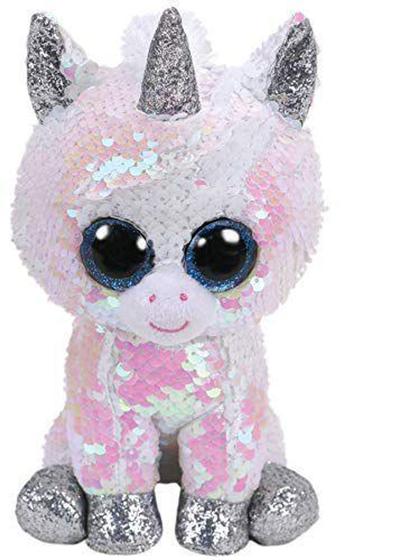 Imagem de Beanie Boos Paetês Médio - Diamond Unicórnio Branco - DTC