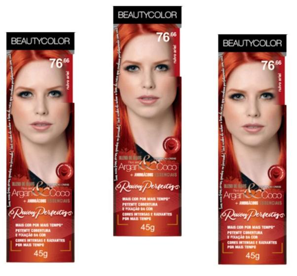 Imagem de Beauty Color Tintura 42.26 MARSALA VIOLET MISTER 45gr (03 Unidades) Cores VERMELHO/RUIVO Especiais