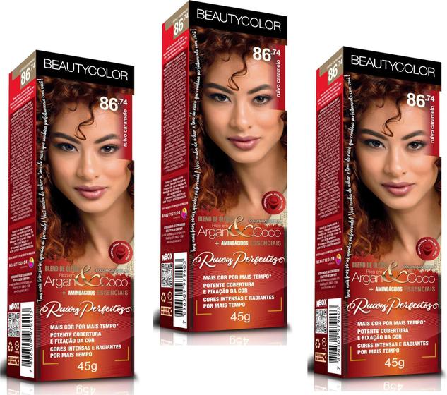 Imagem de Beauty Color Tintura 42.26 MARSALA VIOLET MISTER 45gr (03 Unidades) Cores VERMELHO/RUIVO Especiais