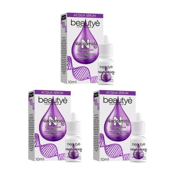 Imagem de Beautye Acqua Serum Niacinamida 10Ml - Kit Com 3Un