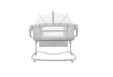 Imagem de Bebê Berço Infantil Bluetooth Cinza Claro 8601 ibimboo