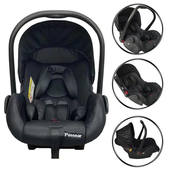 Imagem de BEBE CONFORTO ACONCHEGO 0 a 13KG PRETO - PASSEAR BABY