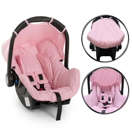Imagem de Bebê Conforto Cadeirinha Infaltil Grid Rosa Galzerano