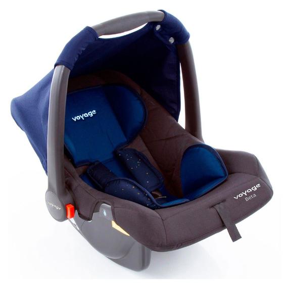 Imagem de Bebê Conforto Infantil P/Carro E Carrinho Beta Azul Voyage