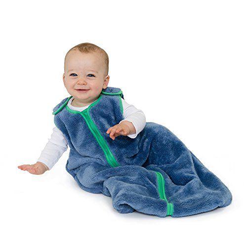 Imagem de bebê deedee Sleep Nest Teddy Baby Sleeping Bag, Dino Fuzzy, Pequeno (0-6 meses)