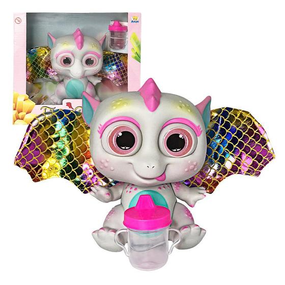 Imagem de Bebê Dragão Flying Baby Com Asas Crianças Brinquedo Diversão Garantida - Branco