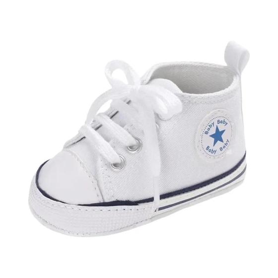 Imagem de Bebê Meninos Meninas Tênis De Lona Antiderrapante Sola Macia Primeiros Caminhantes Sapatos Infantis