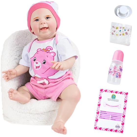Bebê Reborn Boneca Realista Bolsa Maternidade Ursinhos Carinhosos ...