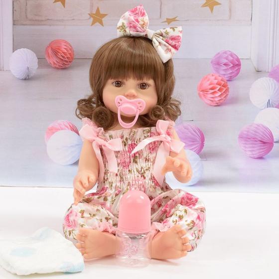 Imagem de Bebe Reborn Boneca Reborn Corpo de Silicone Pode dar Banho