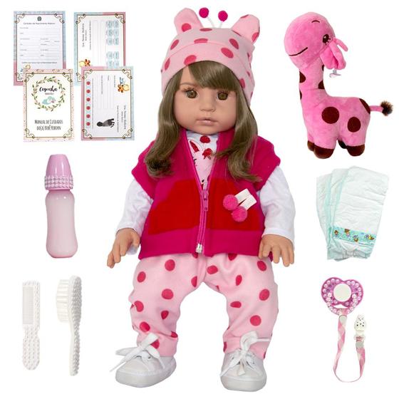 Imagem de Bebê Reborn Com Cabelo de Princesa Baby Alive Corpo Silicone