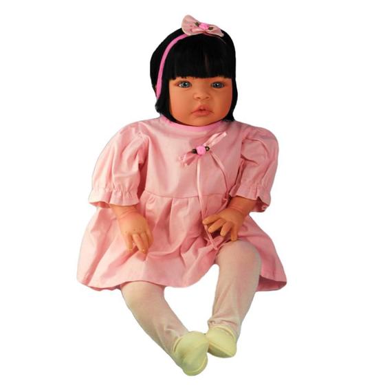 Imagem de Bebê Reborn Menina Caterine Rosinha Brincar Toys