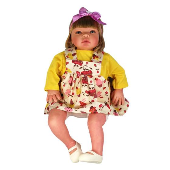 Imagem de Bebê Reborn Menina Helena Cupcake Brincar Toys