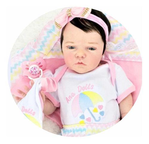 Bebe Reborn Menina Kit Atticus enxoval Completo. Ana dolls Boneca Reborn Magazine Luiza