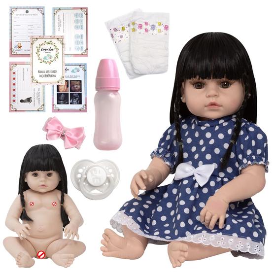 Imagem de Bebê Reborn Menina Realista Baby Alive Completa Vários Itens