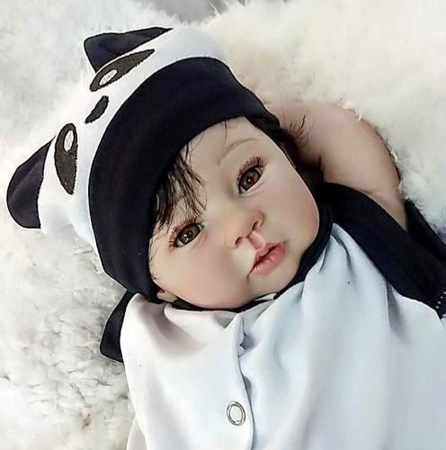 Imagem de Bebê Reborn Menino Príncipe Enxoval Panda - Pronta Entrega