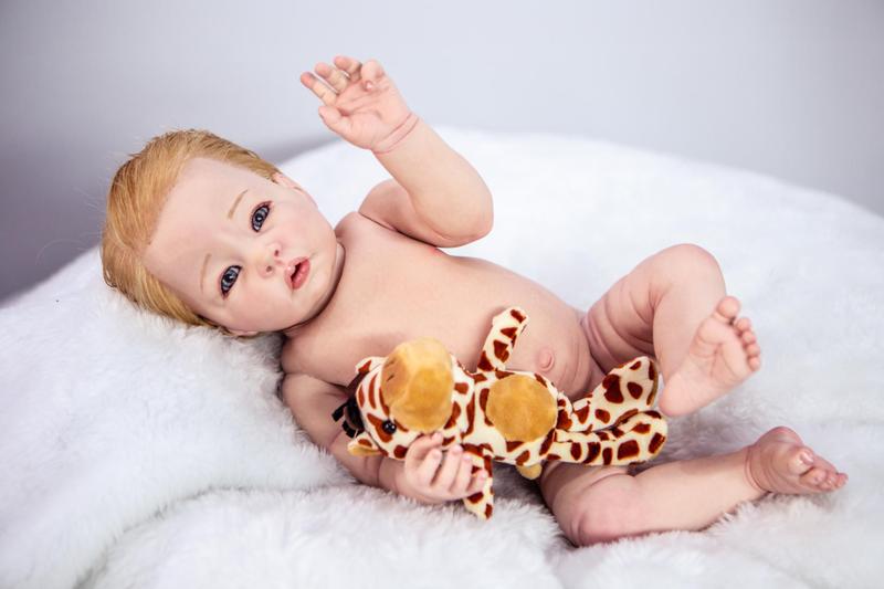 Imagem de Bebê Reborn Menino Silicone, Banho Cabelo Fio A Fio
