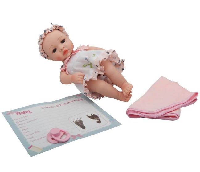 Imagem de Bebê Reborn Mini Mary Laura Baby 30cm - com Acessórios