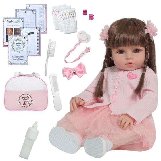 Imagem de Bebê Reborn Princesa Valentina Enxoval Completo Lindos Itens