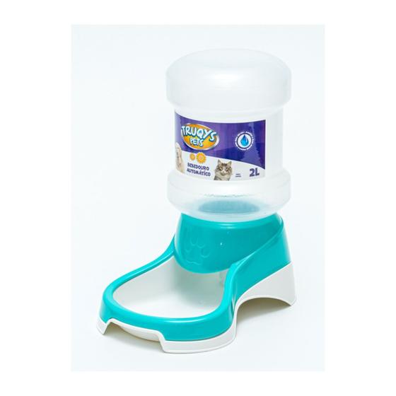 Bebedouro Automático Cães e Gatos Verde Claro Truqys Menor preço em Bebedouro Automático Cães e Gatos Verde Claro Truqys