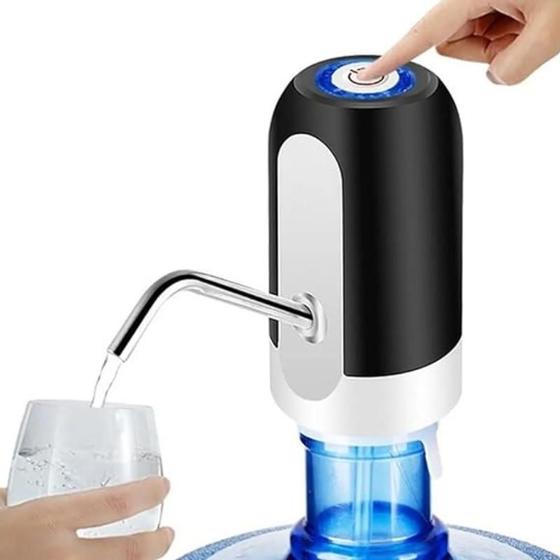 Imagem de Bebedouro bomba elétrica USB Botão Automático agua recarregável dispenser Universal Carregamento