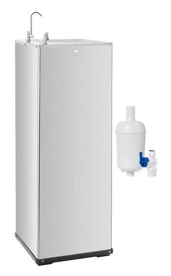 Bebedouro Coluna Pressão Aço Inox c Filtro Reserva Karina Menor preço em Bebedouro Coluna Pressão Aço Inox c Filtro Reserva Karina