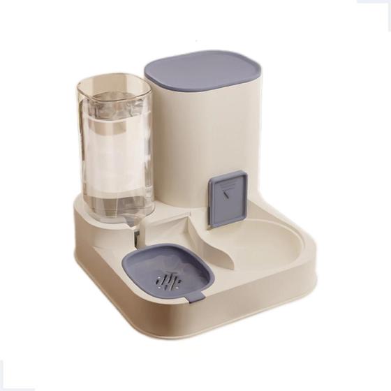 Imagem de Bebedouro com Comedouro Alimentador Automático Pet Cães Gato