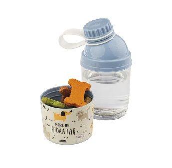 Imagem de Bebedouro com compartimento azul pet 360ml - plasutil