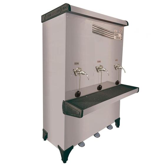 Bebedouro de Água Industrial 100 Litros Acionamento por Pedal Inox Acqua Gelata 127V Menor preço em Bebedouro de Água Industrial 100 Litros Acionamento por Pedal Inox Acqua Gelata 127V