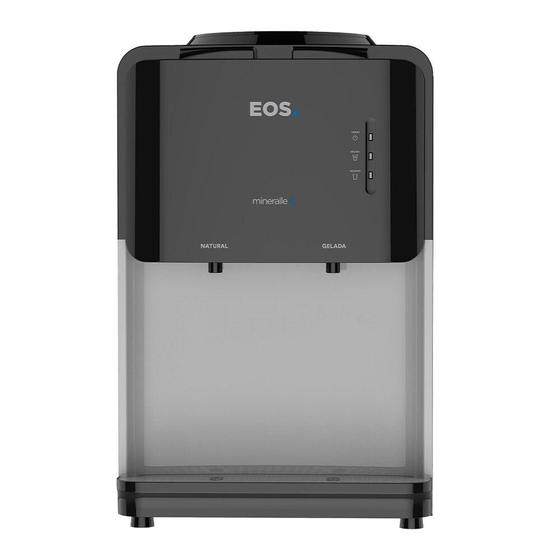 Imagem de Bebedouro de Mesa para Garrafão EOS Mineralle Compacto com Compressor Preto EBC03P 110V