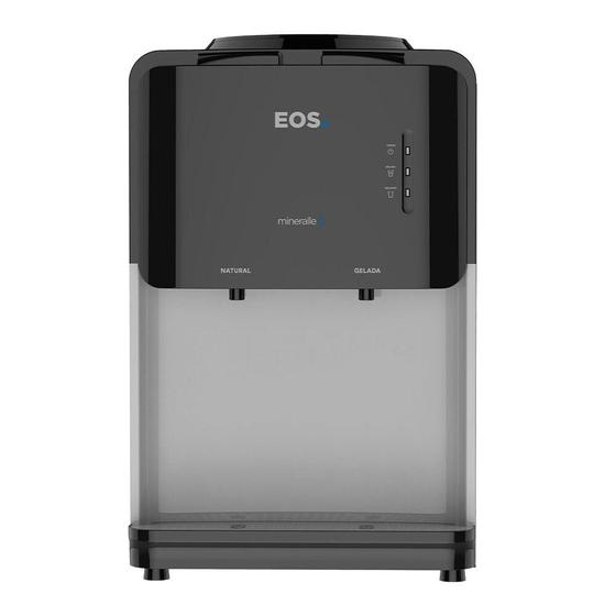 Imagem de Bebedouro de Mesa para Garrafão EOS Mineralle Compacto com Compressor Preto EBC03P 220V